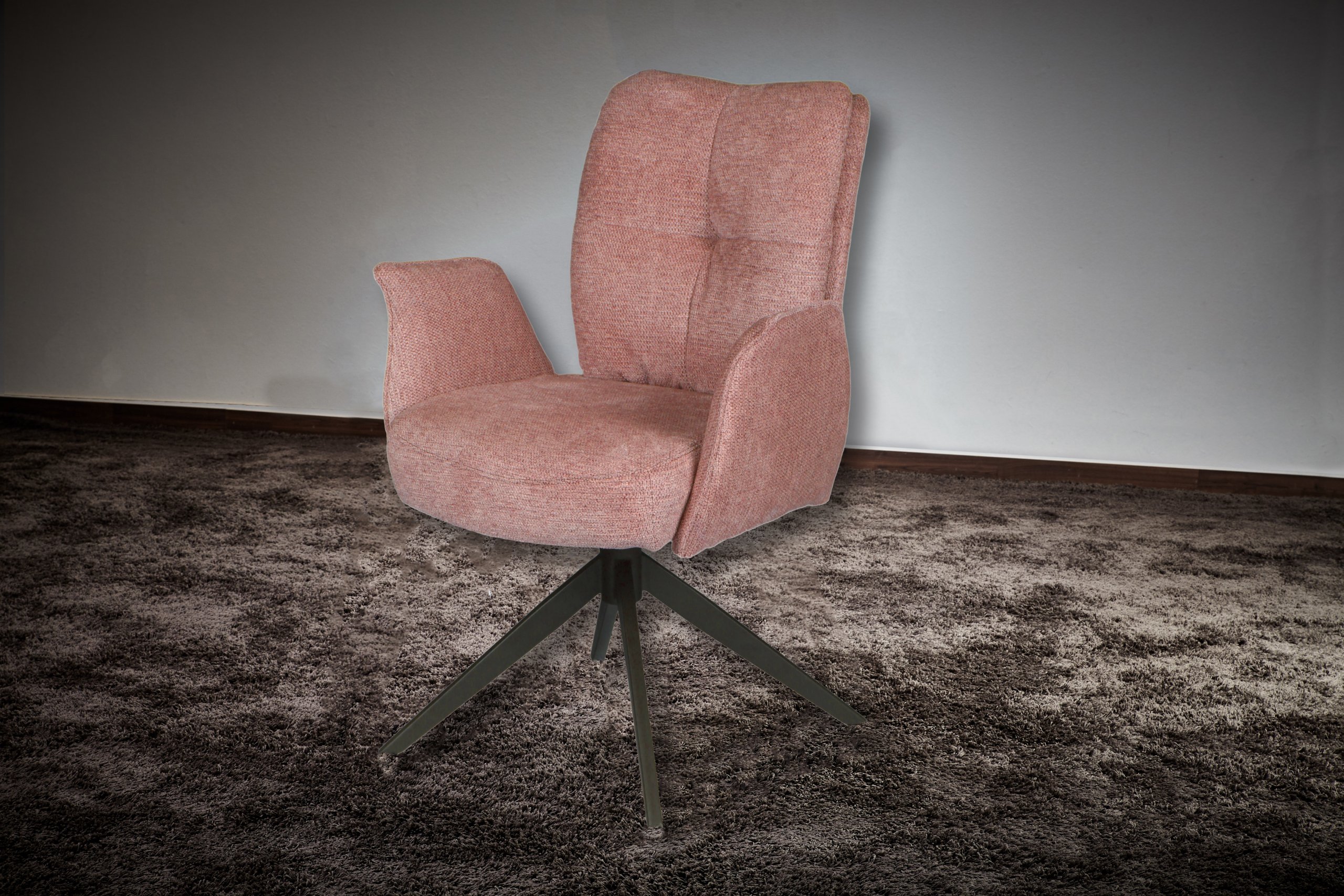 Drehsessel Balve Ledertex schiefer – Bild 7