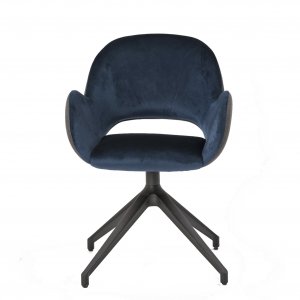 Drehsessel Dorlar blau-grau