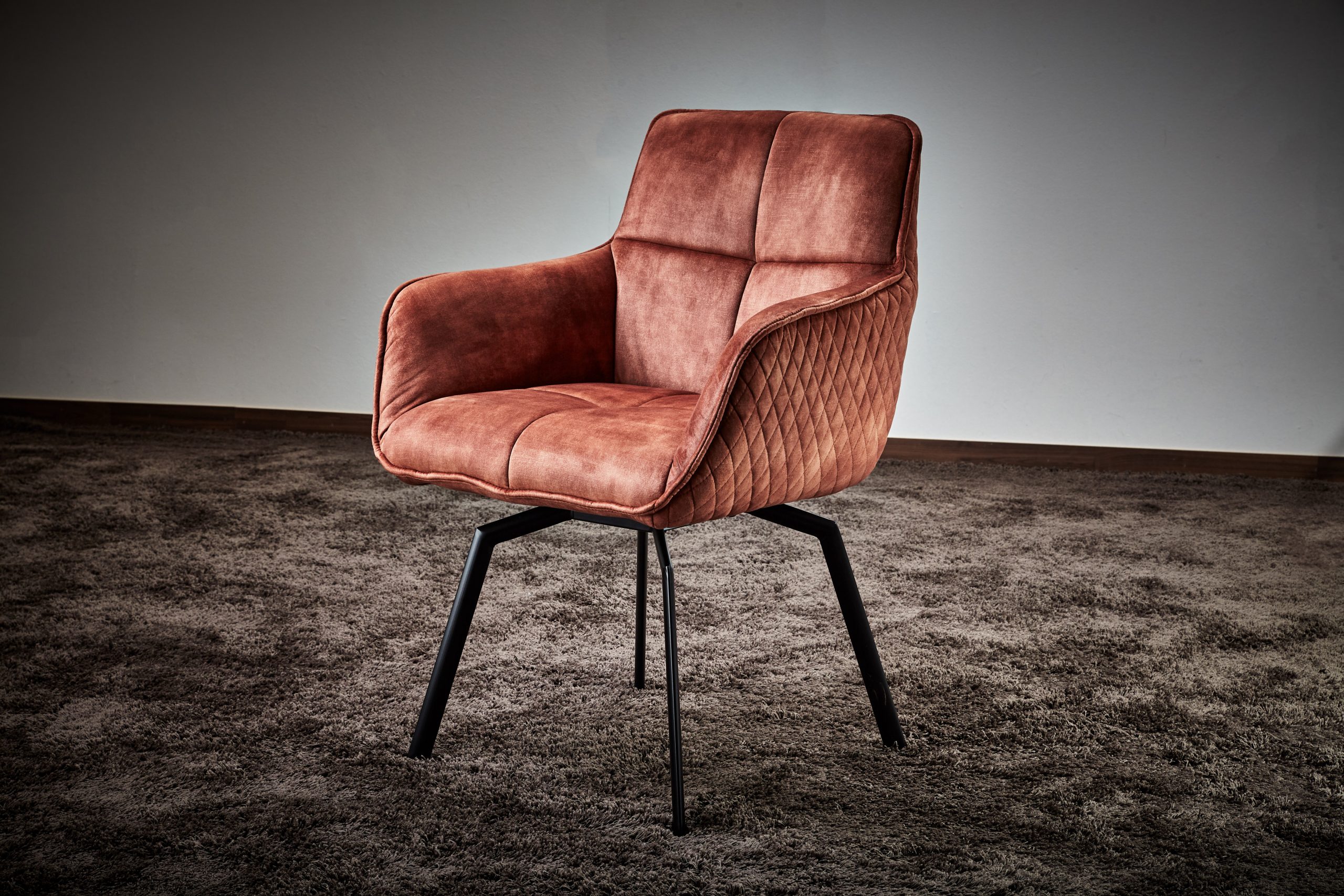 Design-Drehsessel Elspe rosé – Bild 5