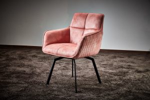 Design-Drehsessel Elspe rosé