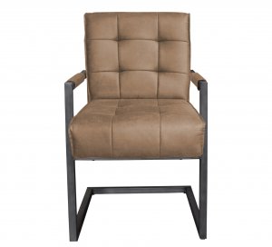 Freischwinger Berlar mit Armlehne sand